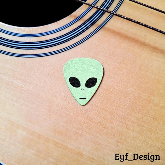 Lot de 3 Médiator de guitare - Alien (By : Eyf_Design)