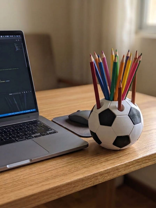 Porte-stylo en forme de ballon de football ( Par : In-House )