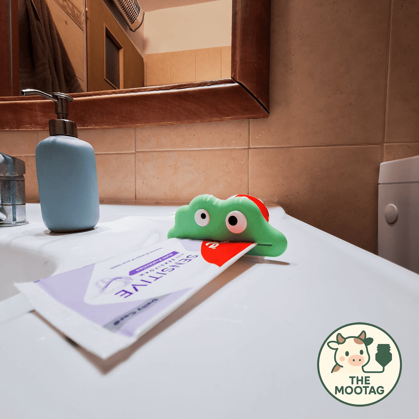 Presse-dentifrice Monster - Vert ( Par Moo Tag )