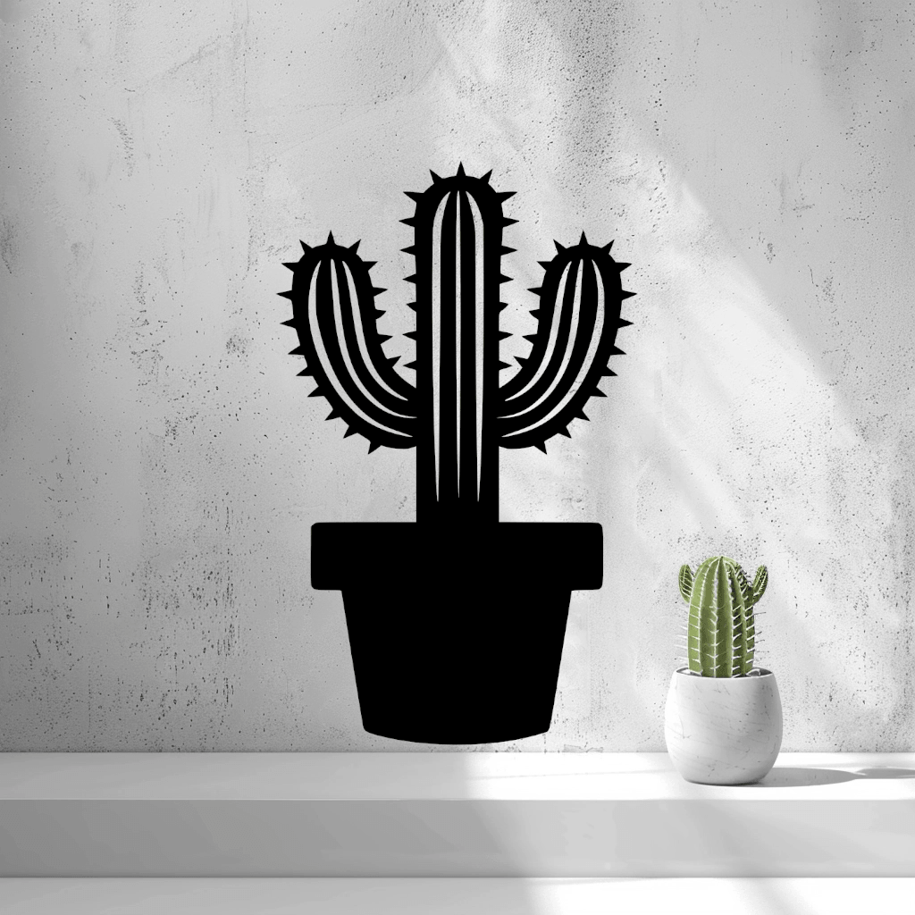 Art mural cactus 2D ( Par 2D Arts )