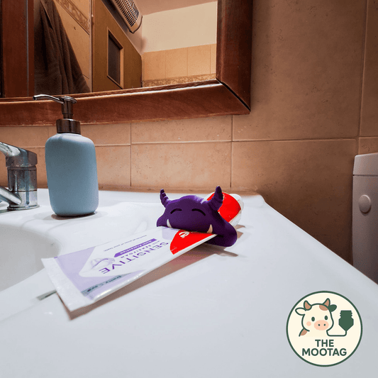 Presse-dentifrice Monster - Violet ( Par Moo Tag )