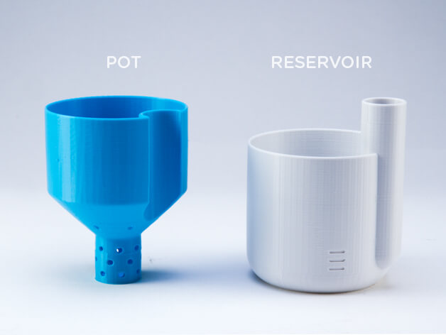Pot auto-arrosant "Petit" (par bonstic)