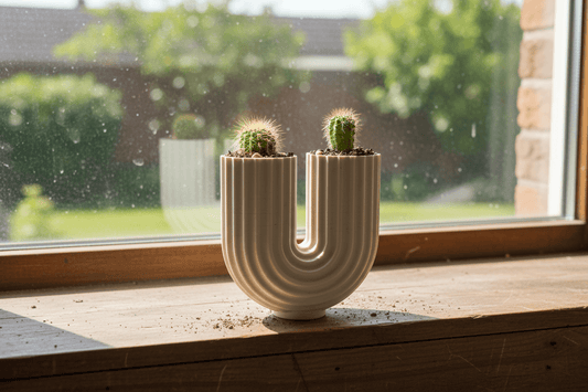 Pot pour plante en forme de U — Design moderne et élégant