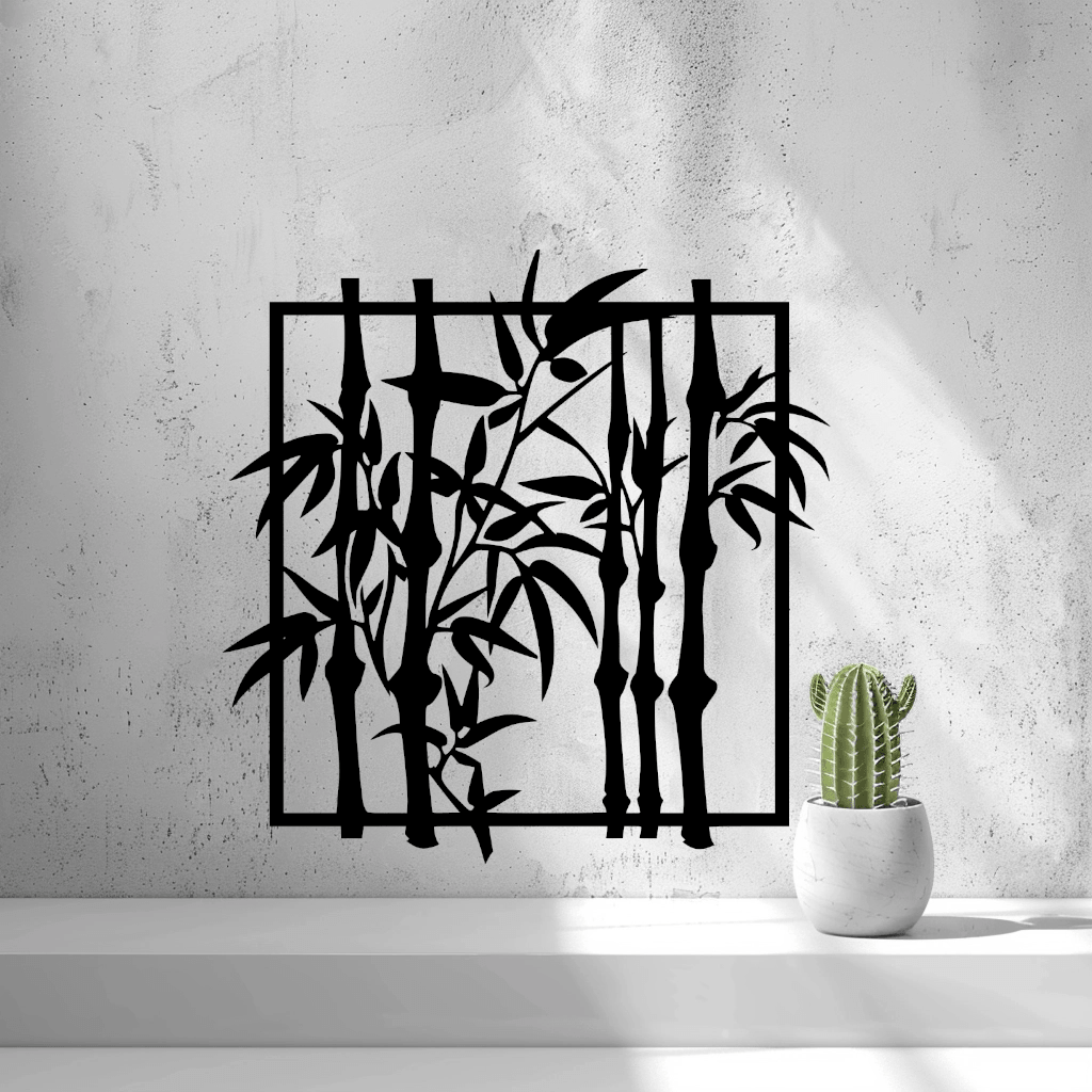 Art mural en bambou 2D ( Par 2D Arts )