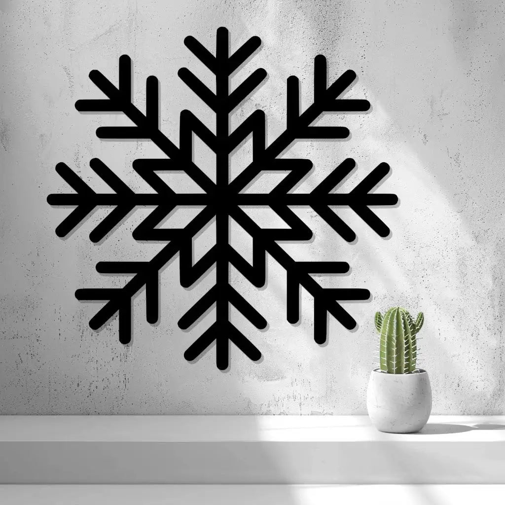 Décoration murale/de fenêtre Flocon de neige 2D (By 2D Arts)