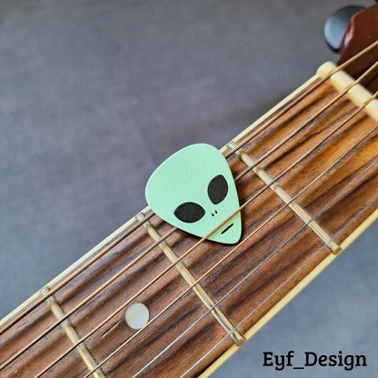 Lot de 3 Médiator de guitare - Alien (By : Eyf_Design)
