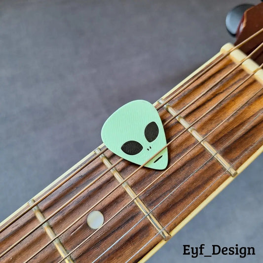 Lot de 3 Médiator de guitare - Alien (By : Eyf_Design)