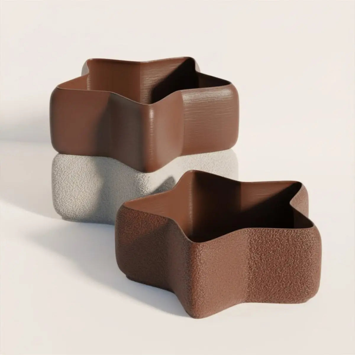 Lot de 3 Plateau Étoile Heureuse (By Three Happy D)