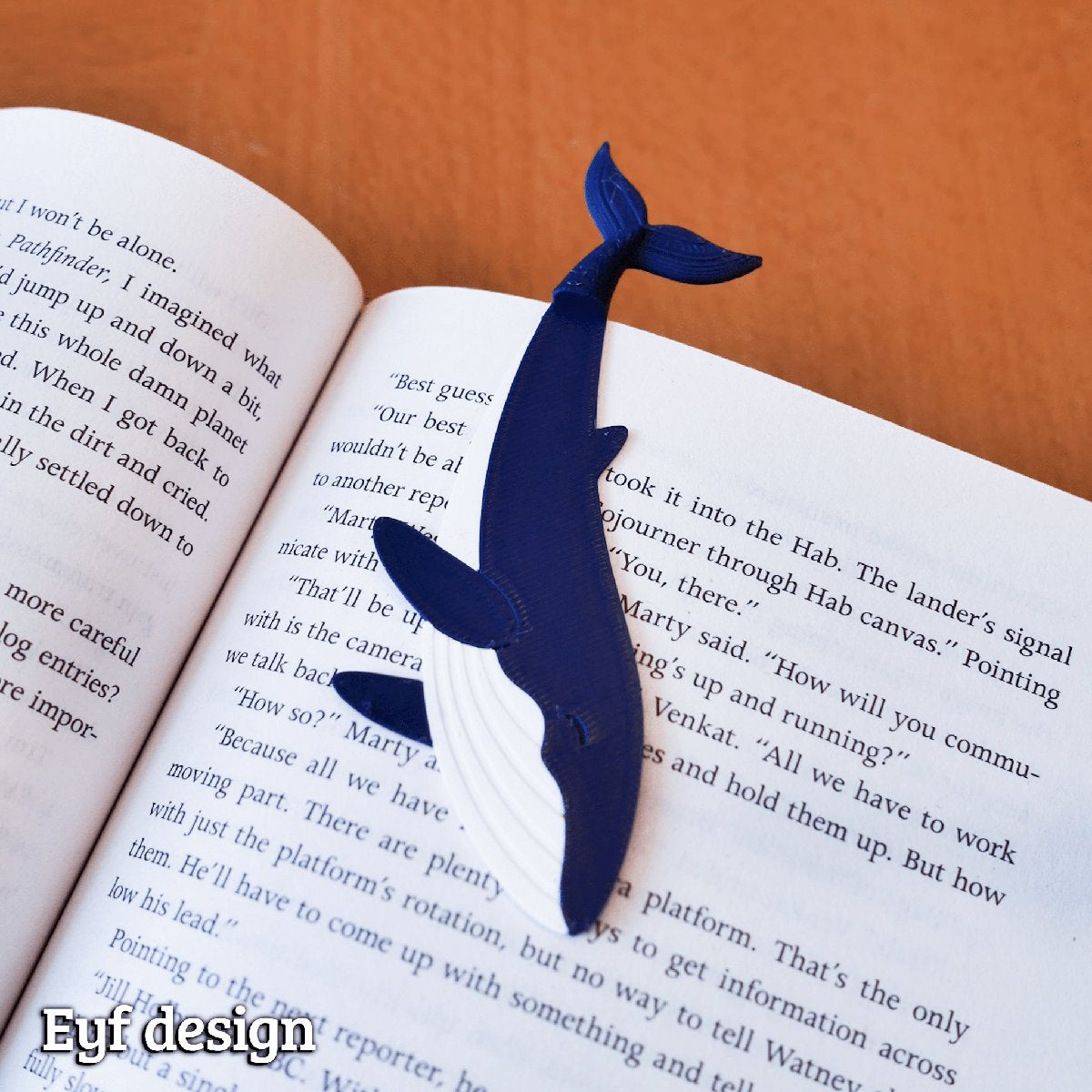 Marque-page Queue de Baleine ( by Eyf design )
