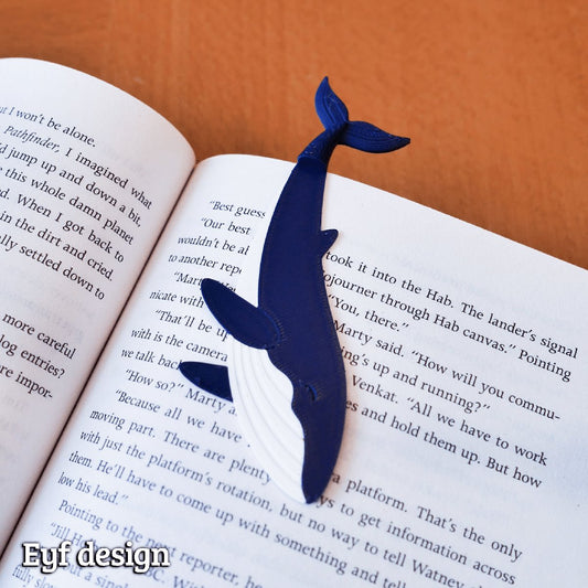 Marque-page Queue de Baleine ( by Eyf design )
