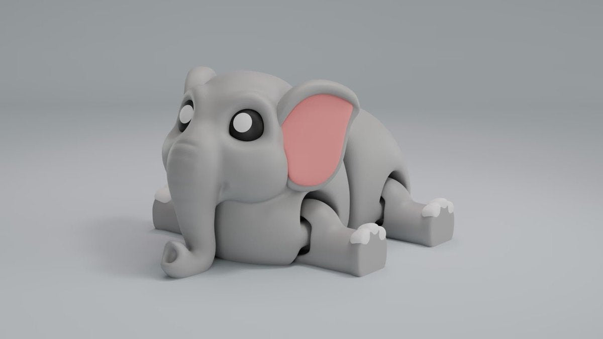 Éléphant - Porte-clés articulé (By : Biocraftlab)