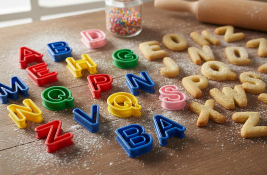 Lot de 26 moules à biscuits lettres de l’alphabet — Set complet pour pâtisserie éducative